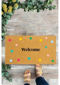 Resim Welcome Renkli, İç Ve Dış Kapı Önü Paspası, Dijital Baskı Paspas 
