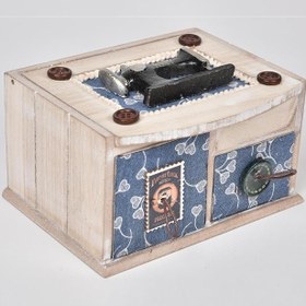 Resim SETABIANCA STCV-012 Vintage Müzik Kutusu Dikiş Makinali, 17x9cm 
