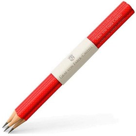 Resim Graf Von Faber-Castell Guilloche Hint Kırmızısı 3'lü Kurşun Kalem 