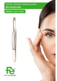 Resim Klasik Cımbız Altın Kaplama Düz Uçlu 