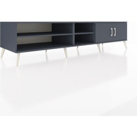 Resim Kronos Tv Ünitesi 3 Raflı 2 Kapaklı 220x59x51 Antrasit-antrasit Antrasıt/antrasıt - Antrasıt 