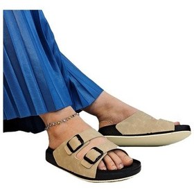Resim Pierre Cardin 7410 Krem Çift Tokalı Yumuşak Taban Rahat Terlik Krem Beyaz Krem - Beyaz 