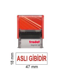 Resim Trodat İmprint 12 - Aslı Gibidir Kaşesi 