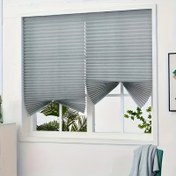 Resim 1 adet Kablosuz Modern Katlanabilir Katlanabilir Pencere Perdesi, Polyester Olmayan, Geçici Taşınabilir, Yatak Odası, Oturma Odası, İç Montaj için 