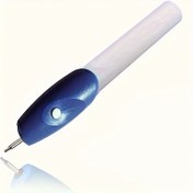 Resim Kablosuz Mini Elektrikli Oyma Kalemi - Ahşap, Metal, Cam ve Plastik için Dayanıklı Plastik Yapıya Sahip Taşınabilir Hassas Kazıma Aracı ile Ergonomik Tutma Kolu - 2 Adet AA Pil Dahil Değildir 