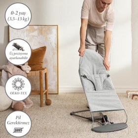 Resim BabyBjörn Woven Melange Ana Kucağı Light Grey 