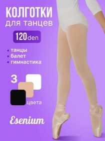 Resim Esenia Okul İçin 120 Denye Naylon Dans Ve Jimnastik Taytları 283844685 Açık Pembe 