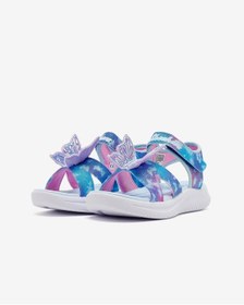 Resim Skechers Jumpsters Sandal Büyük Kız Çocuk Mavi Işıklı Sandalet 303109l Blmt Mavi 