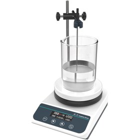 Resim Edulab Manyetik Karıştırıcı HS-5 Pro 50-1500 rpm 400 W 2000 ml 310 C° +-10% Çap 135 mm Tabla Dijital 