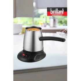 Resim Brillant Inox Elektrikli Cezve Türk Kahve Makinesi – 6 Fincan Kapasiteli 