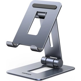 Resim Ugreen 15608 LP678 4.7''-7.2'' Çift Eksenli Çok Açılı Katlanabilir Alüminyum Masaüstü Telefon Standı 