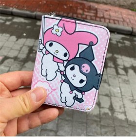 Resim Köstebek Anime Fantasy Magic Melody - Kuromi Pink Kısa Cüzdan 