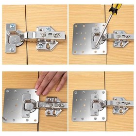 Resim Skygo Paslanmaz Çelik Menteşe Onarım Plakası 