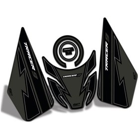 Resim GP Kompozit Yamaha MT-09 Tracer 2021-2024 Uyumlu Tank Pad Seti Siyah 