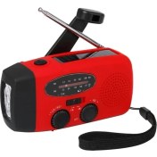 Resim Ganbao 902-KIRMIZI Am/fm/wb Üç Bantlı Güneş Radyosu, Dış Mekan El Kranklı Cep Telefonu Şarj Hazinesi, Taşınabilir Aydınlatma Acil Durum Işıkları (Yurt Dışından) 