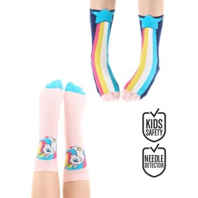 Resim Denokids Rainbow Star Kız Çocuk 2li Soket Çorap Takım 