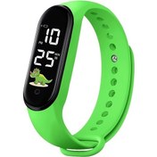 Resim Sunshine022 Sevimli Dinozor Led Spor Ve Günlük Kullanım Saati Yeşil Diğer 