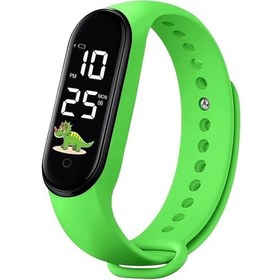 Resim Sunshine022 Sevimli Dinozor Led Spor Ve Günlük Kullanım Saati Yeşil Diğer 