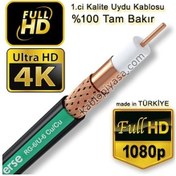 Resim Erse Rg6/U6 Bakır Anten Kablosu %100 Bakır 10 Metre 