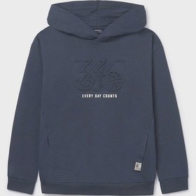 Resim Mayoral Erkek Çocuk Kapüşonlu Sweatshirt 7401 Lacivert 