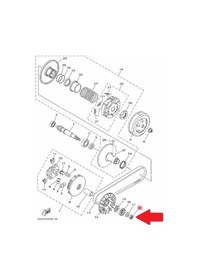 Resim Yamaha Cygnus L Or. Ön Varyatör Somunu 95317-12700 