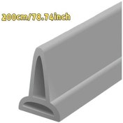 Resim Chuangyinshop 78.74 İnch Katlanır Banyo Bariyeri, Duş Ve Tuvalet İçin Islak/kuru Bölme Şeridi 