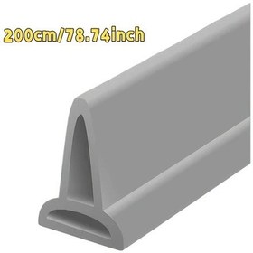 Resim Chuangyinshop 78.74 İnch Katlanır Banyo Bariyeri, Duş Ve Tuvalet İçin Islak/kuru Bölme Şeridi 