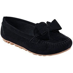 Resim Renklibutik Fiyonklu Bayan Babet Ayakkabı Siyah 