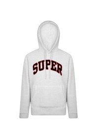 Resim Superfly Kapüşonlu Erkek Polar Sweatshirt Spf101232320717 Beyaz 