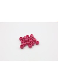 Resim Akrilik Plastik Abaküs Boncuk 4-16 Mm 16 Mm / Koyu Pembe 