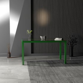 Resim Camlan Yemek Masası & Toplantı Masası - Yeşil / M 