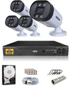 Resim 4 Kameralı 5 MP Lensli 1080p Full HD Su Geçirmez Cepten İzle Gece Renkli Full Kamera Seti DS-2032HD-WL-SET4-250 IDS