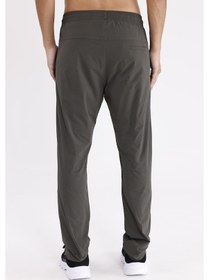 Resim Esnek Mikro Likra Karışımlı Lastikli Bel Yan Cepli Rahat Kalıp Hareket Özgürlüğü Sunan Eşofman Altı Haki-camel 