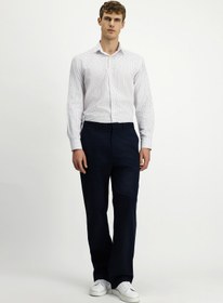 Resim Kiğılı Regular Fit Standart Kesim Likralı Kanvas / Chino Pantolon 