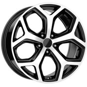 Resim EMR-F15019-01 6.5x15" -4x108 ET38 63.4 Glossy Black Diamond Jant (4 Adet) 