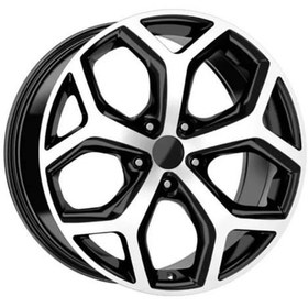 Resim EMR-F15019-01 6.5x15" -4x108 ET38 63.4 Glossy Black Diamond Jant (4 Adet) 