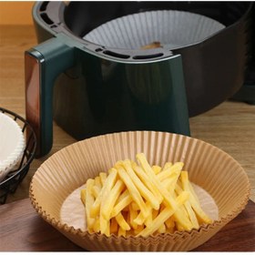 Resim Elmas Kap Airfryer Pişirme Kağıdı 50 Adet Yuvarlak Hava Fritöz Kağıdı Philips Xl Xiaomi Airfreyer Air Fryer 
