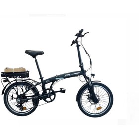 Resim RUUT 20J ZENİX KATLANIR ELEKTRİKLİ BİSİKLET - SİYAH GRİ 