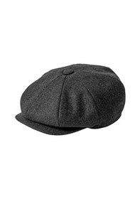 Resim Külah Erkek Şapka Yün Kasket Newsboy Cap 