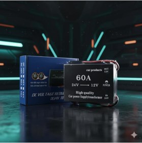 Resim Space Konvertör çevirici 24-12V 60 Amper Kompakt ve dayanıklı Çevirici 