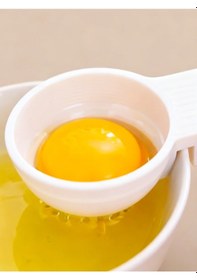 Resim Mutfak İçin Yumurta Ayırıcı Aparat Pratik Yumurta Sarısı Ve Beyazı Ayırma Aparatı Beyaz 