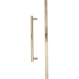 Resim System 9468 Klasik Düz Çizgili Kulp Altın Renk 320 mm (Iki Delik Arası Mesafe) 