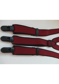 Resim Bordo Pantolon Askısı 3 Cm Genişliğinde Bordo 
