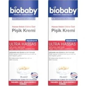 Resim Crazy Shops Biobaby Bebekler ve Çocuklar Için Pişik Kremi (75 Ml) 2li Paket 