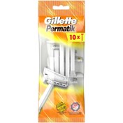 Resim Gillette Permatik 10'lu Tek Bıçaklı Tüm Cilt Tipleri İçin Kullan At Tıraş Bıçağı 