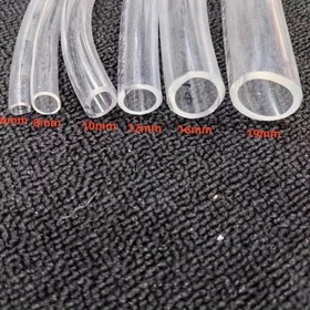 Resim Su Pompaları, Laboratuvarlar, Akvaryumlar ve Bahçeler için Yüksek Esneklikte Plastik Boru - 6mm İç Çap, 8mm ila 19mm Dış Çap Seçenekleri olan 5 Metre Esnek PVC Boru 
