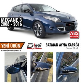Resim Otoçizgi Renault Megane 3 Yarasa Ayna Kapağı Parlak Siyah (2008 - 2016) Otoçizgi 