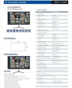 Resim EXPOTECH EX-M220HVS Led Monitör 22 İnç 220v Full Hd Vga Hdmi 