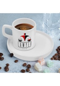 Resim Bk Gift Kişiye Özel Sunum Tabaklı Avukat Tasarımlı Kahve Fincanı-3, Sevgiliye Hediye, Arkadaşa Hediye, Avukata Hediye Kobitmeyen137767 Bk Gift 