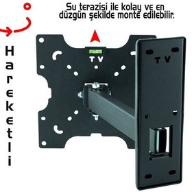 Resim 22 32 İnch Arası Lcd Led Tv Hareketli Duvar Askı Aparatı 